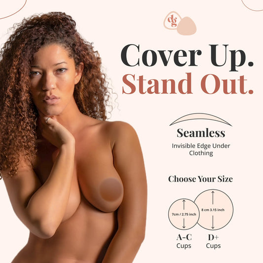 Dainty Girl Reusable Nipple Covers for Women – Coco- 2 Pairs- Silicone Adhesive Pasties – Invisible No Show Breast Covers for Dresses – Waterproof, Skin-Friendly – Comes with Travel Box (Copy) (Copy)